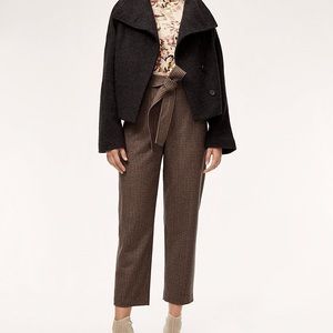Aritzia Wilfred tie front jallade pants wool 2